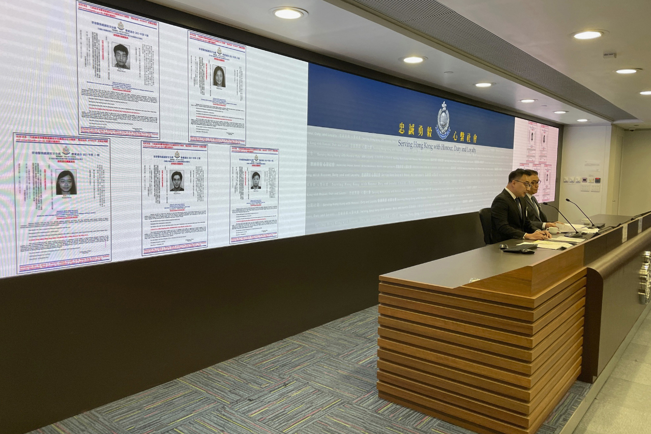 港警擴大緝捕海外民主人士 懸賞名單再添5人