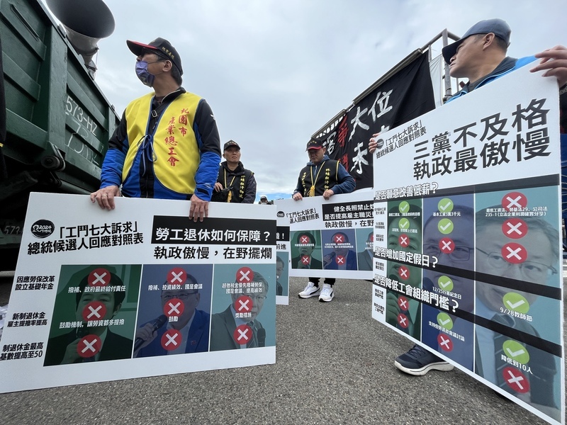 工鬥上街提7大訴求 重申解決低薪、改善工時過長