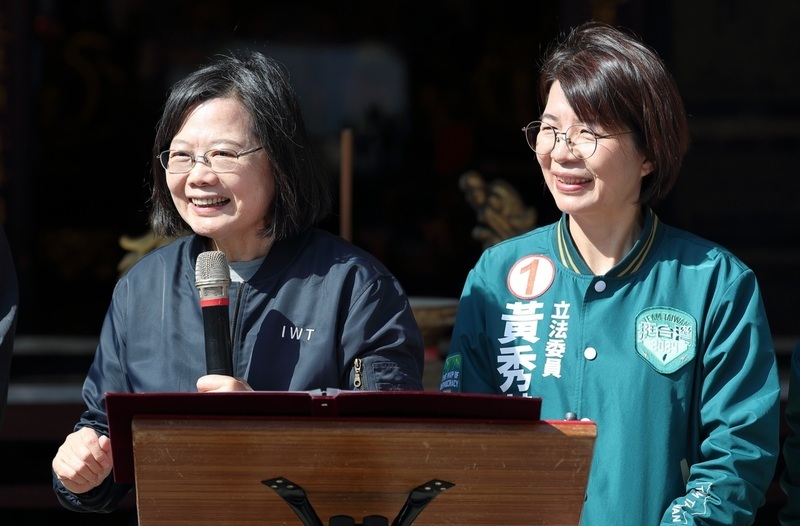 蔡總統彰化參香  讚賴蕭配是最佳正副總統組合