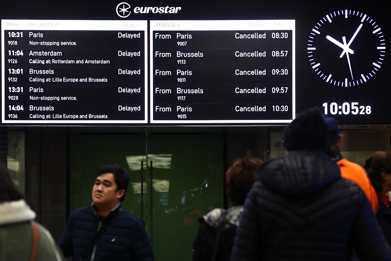 英格蘭南部隧道淹水 歐洲之星取消30日所有列車