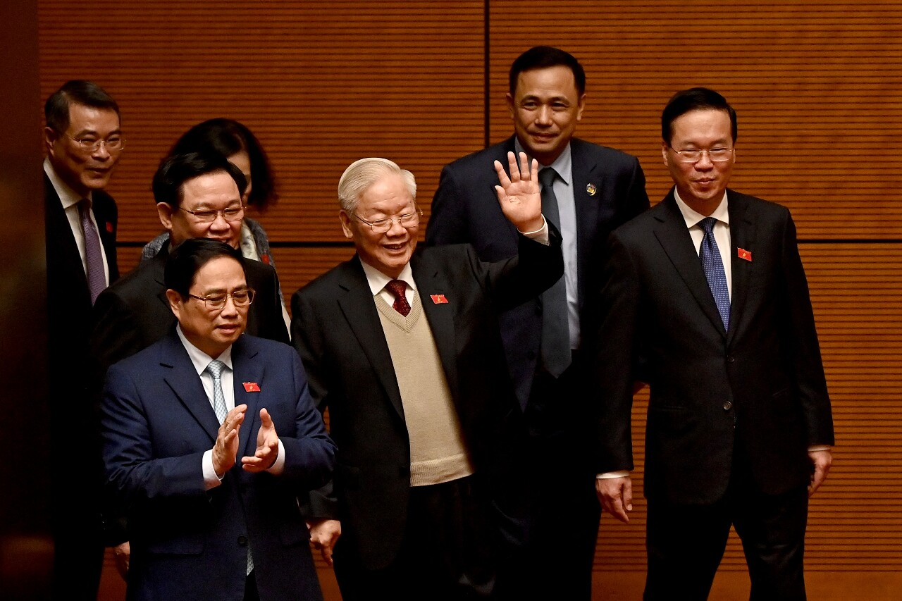 傳健康出狀況 越共總書記阮富仲刻意出席國會會議