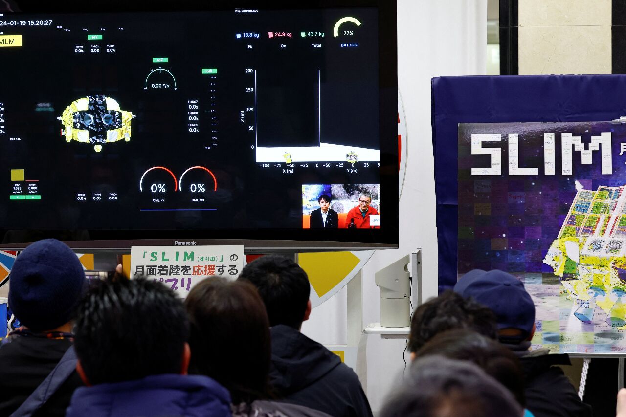 日本成功登月 探測器電力恐在數小時內耗盡