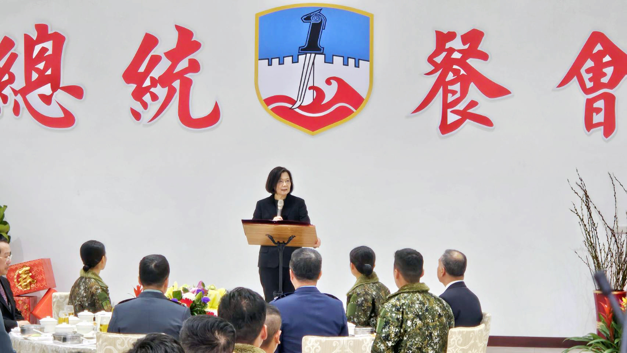 赴澎湖勗勉部隊 總統：國防預算達新高 擴大支持及照顧國軍