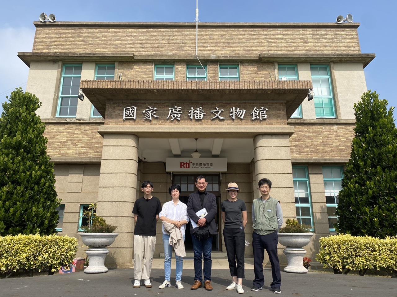 探訪民雄近代日式建築 建築師渡邊義孝參訪國家廣播文物館
