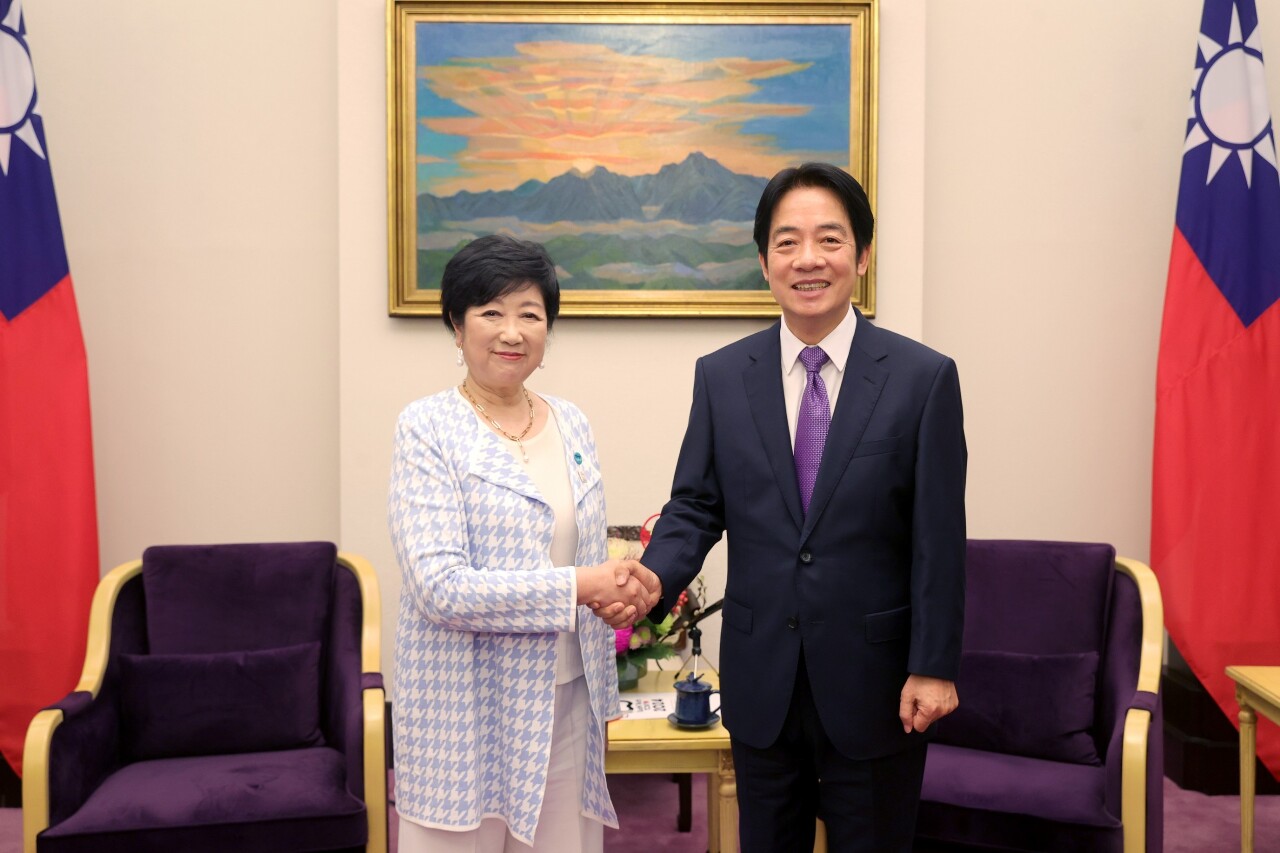 接見東京都知事小池百合子 賴清德：將維持台海現狀穩定及區域和平