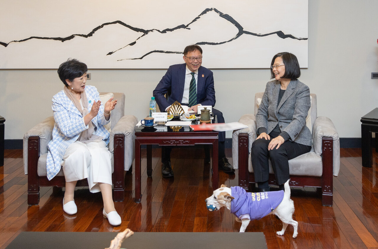 總統接見東京都知事小池百合子 盼加深台日交流合作