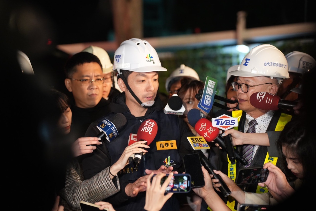 北市慶城街導溝施作不佳致塌陷 蔣萬安：緊急回填避影響擴大