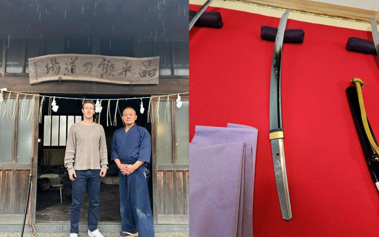 武士刀、MR耳機與印度婚禮 祖克柏亞洲行訪日韓印