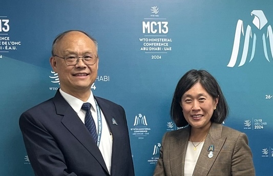 鄧振中會戴琪  盼加速台美貿易倡議後續談判