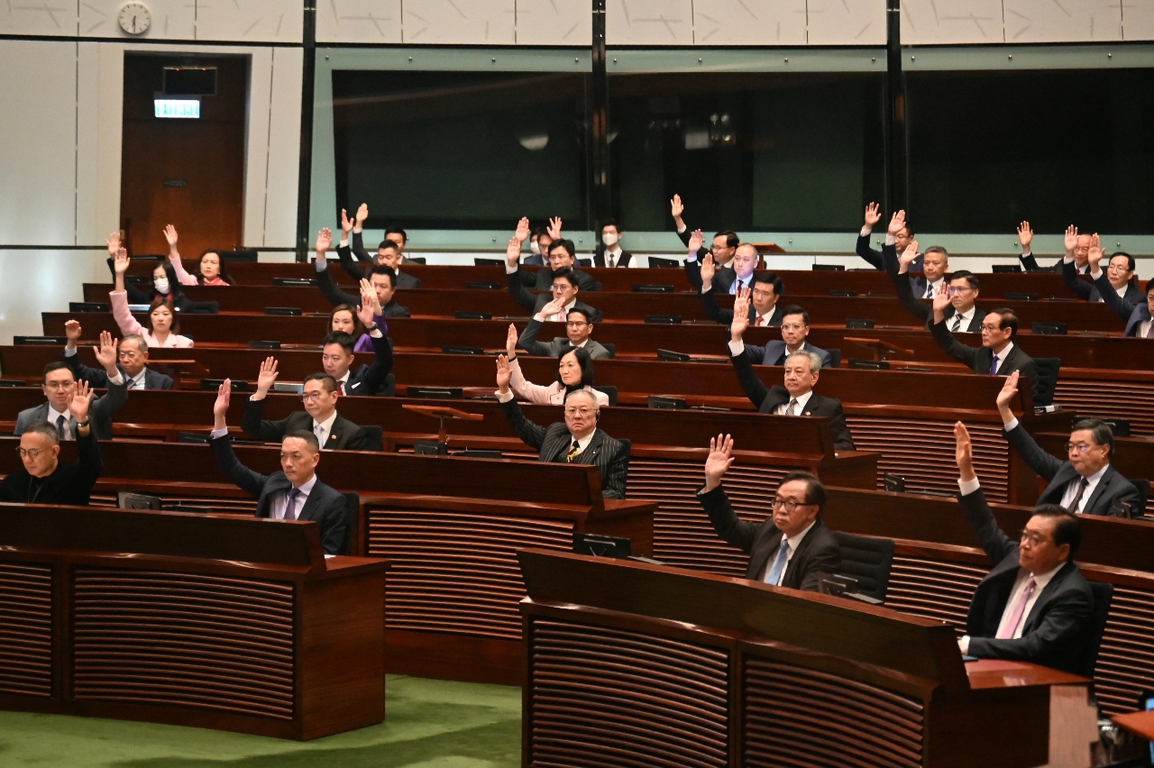 香港立法會三讀通過《維護國家安全條例草案》將於3月23日正式生效