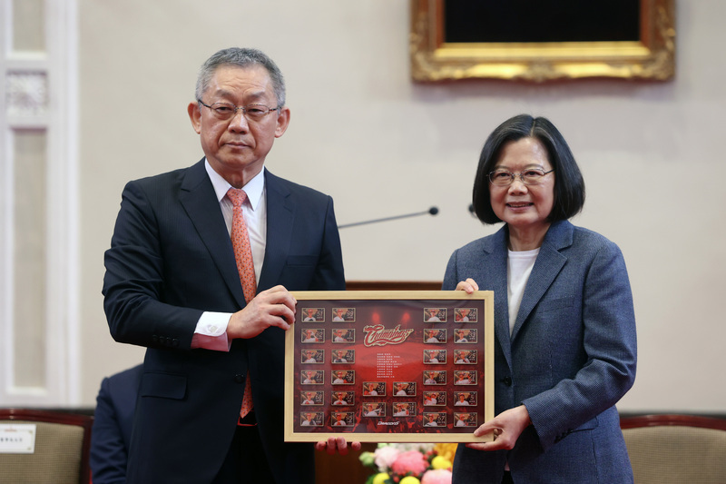 接見總冠軍味全龍 蔡總統：支持國家隊培訓計畫打造最強代表隊