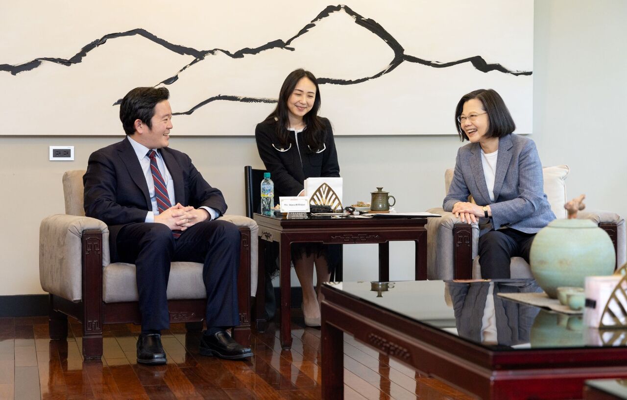 總統：盼加強台美合作 共同成為世界良善力量