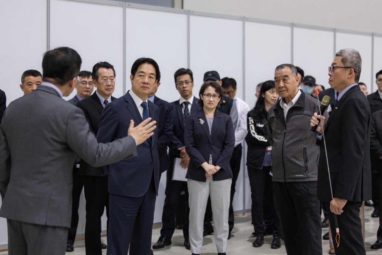訪視中科院 賴清德：結合國內產業供應鏈發展 提升自主防衛能量