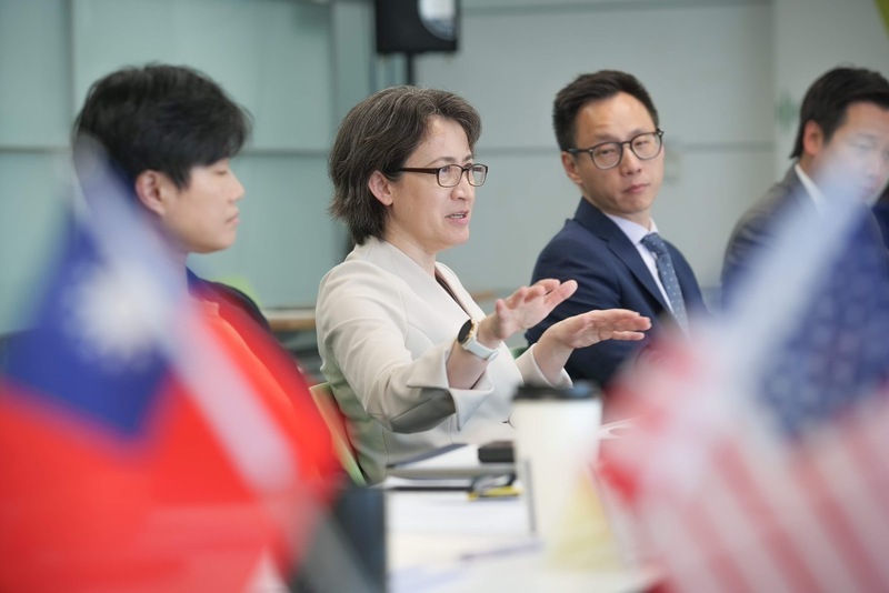 接見美國智庫 蕭美琴：兩岸對話有助降低風險誤判