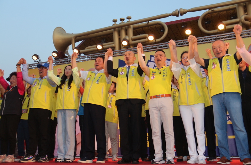 苗栗市長補選 韓國瑜、朱立倫為余文忠催票