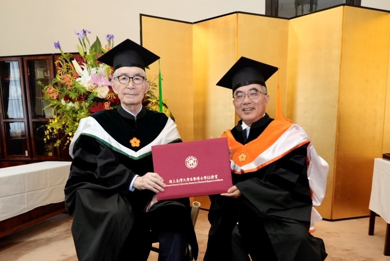 諾貝爾醫學獎得主本庶佑 獲頒台大名譽博士學位