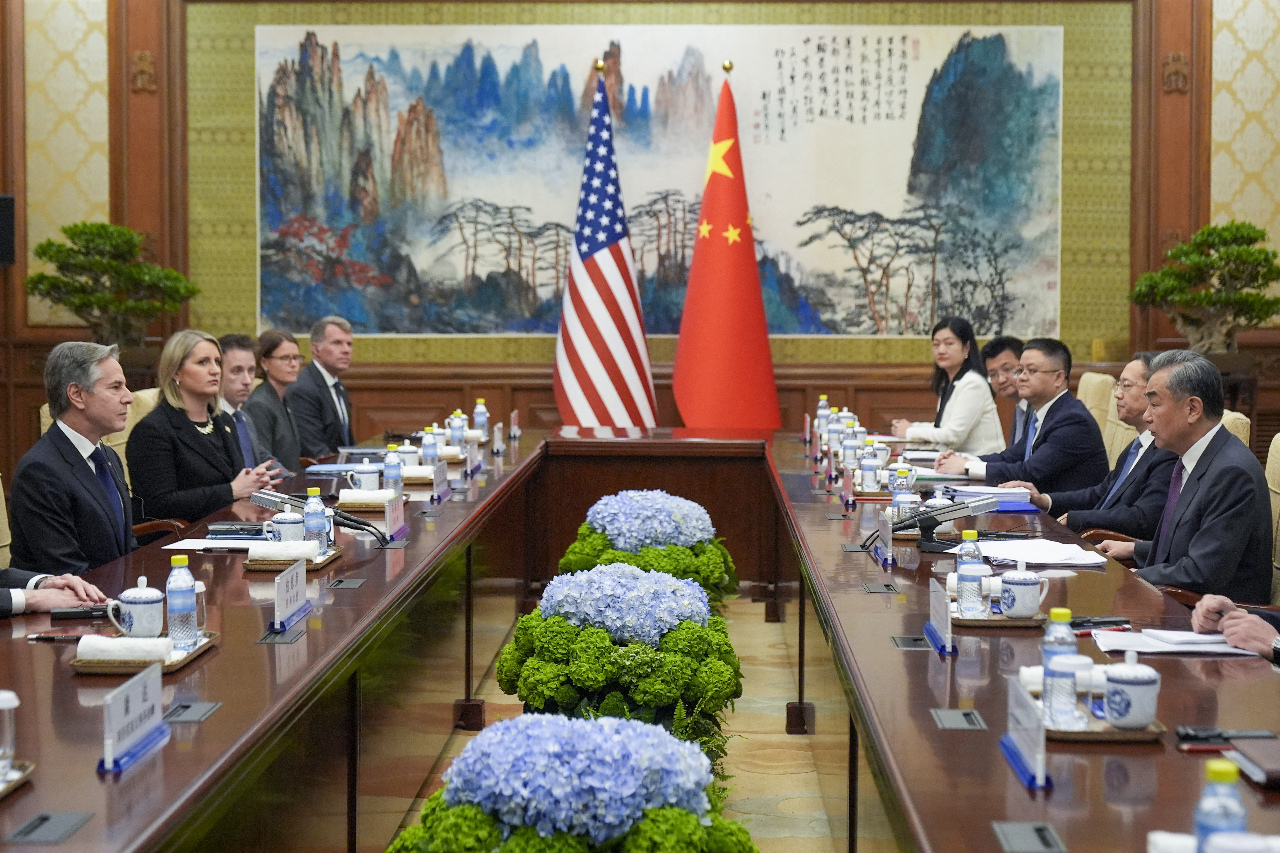 王毅會見布林肯 稱中美關係受到干擾破壞