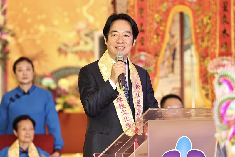 出席台北母娘文化季 副總統盼震災重建順利