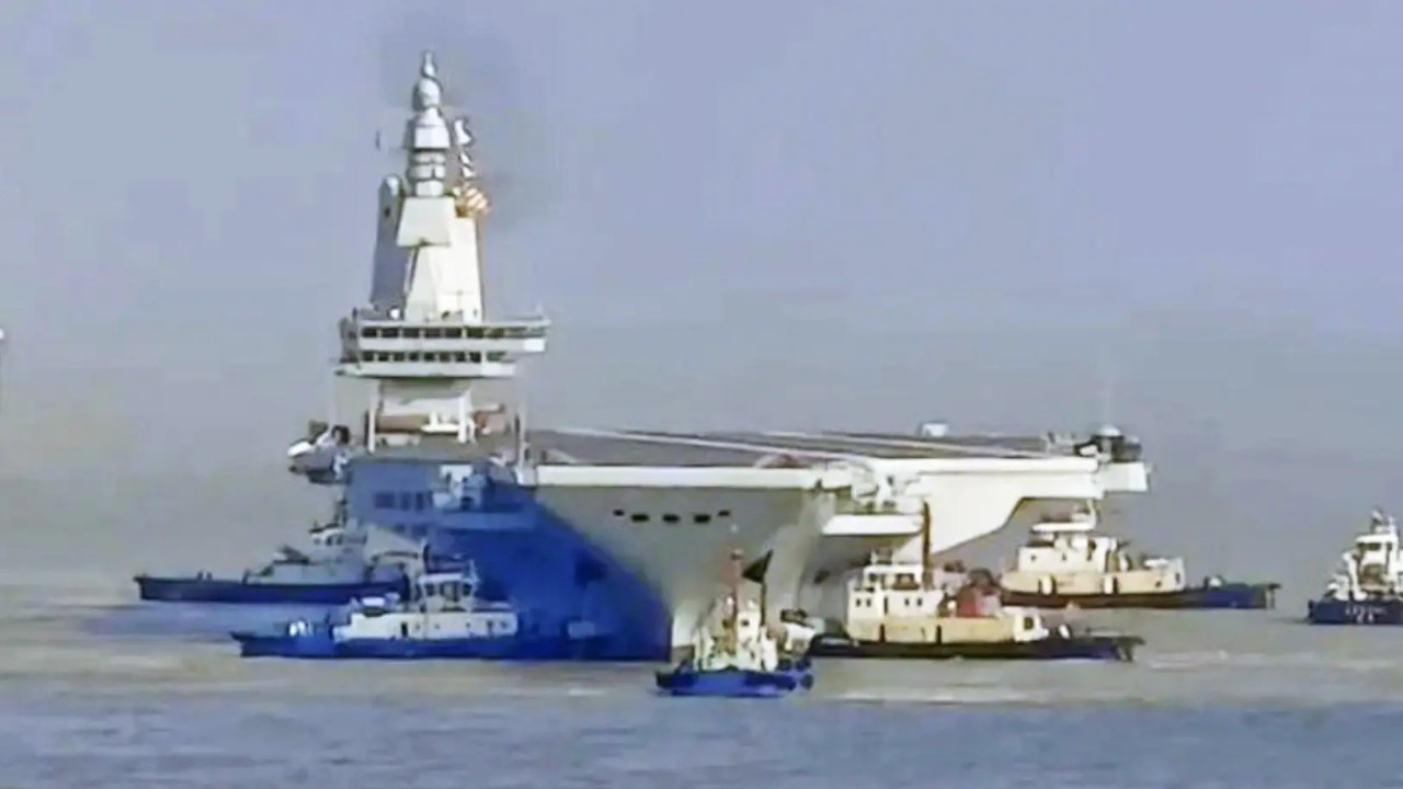 長江口五一起禁航9天 中國福建號航艦擬首度海試