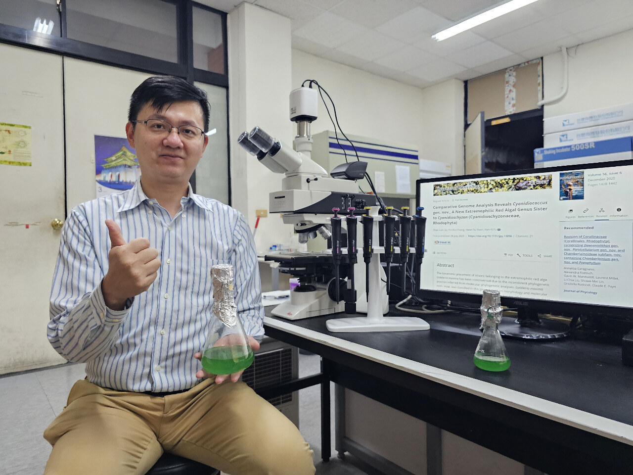 陽明山新物種「溫泉紅藻」  嗜熱嗜酸有生技潛力