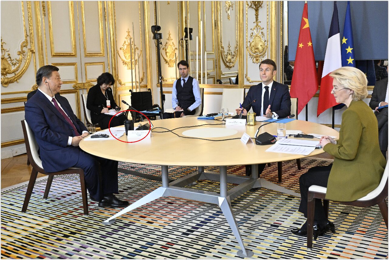 保健乎？安全乎？ 習近平訪法自備黑杯子引熱議