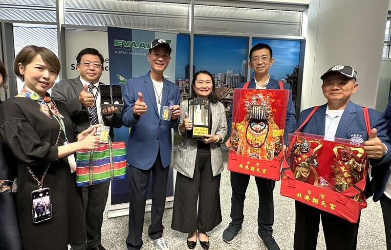 北港媽祖出巡抵舊金山 旅客：受保佑飛行特順
