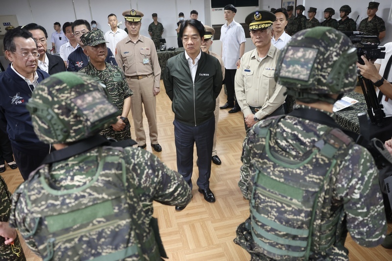 首次以三軍統帥身分勗勉部隊 賴總統：面對威脅 續捍衛自由民主與區域和平穩定