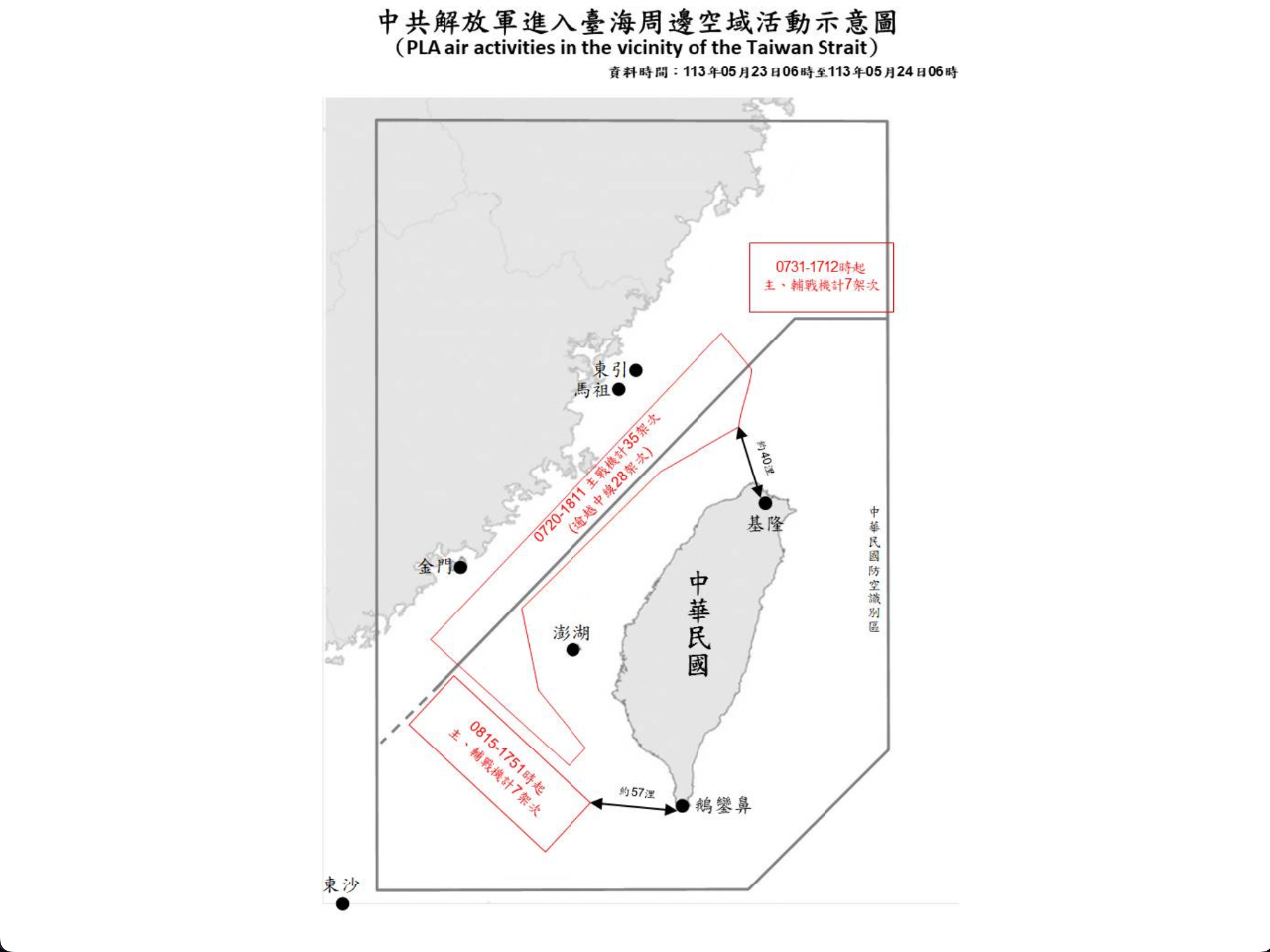 中共對台軍演第2日  國防部：共機62架次出海