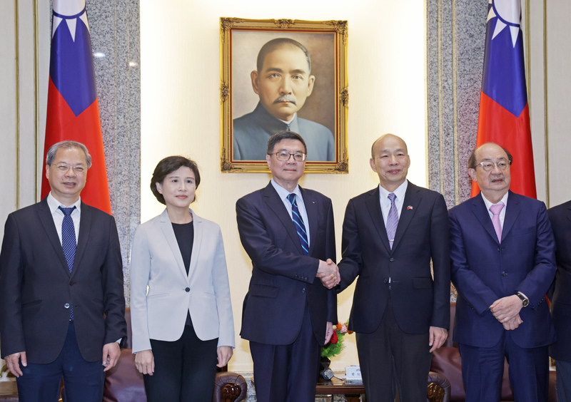 拜會韓國瑜 卓榮泰：覆議國會職權修法不是要升高兩院對立