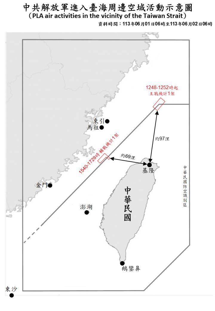 共軍6艦4海警船台海周邊活動  國軍嚴密監控