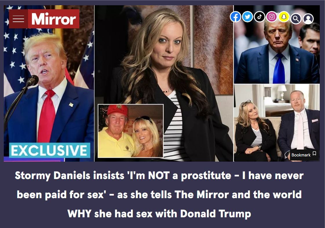 「暴風女」丹尼爾斯：川普被定罪後應該入獄