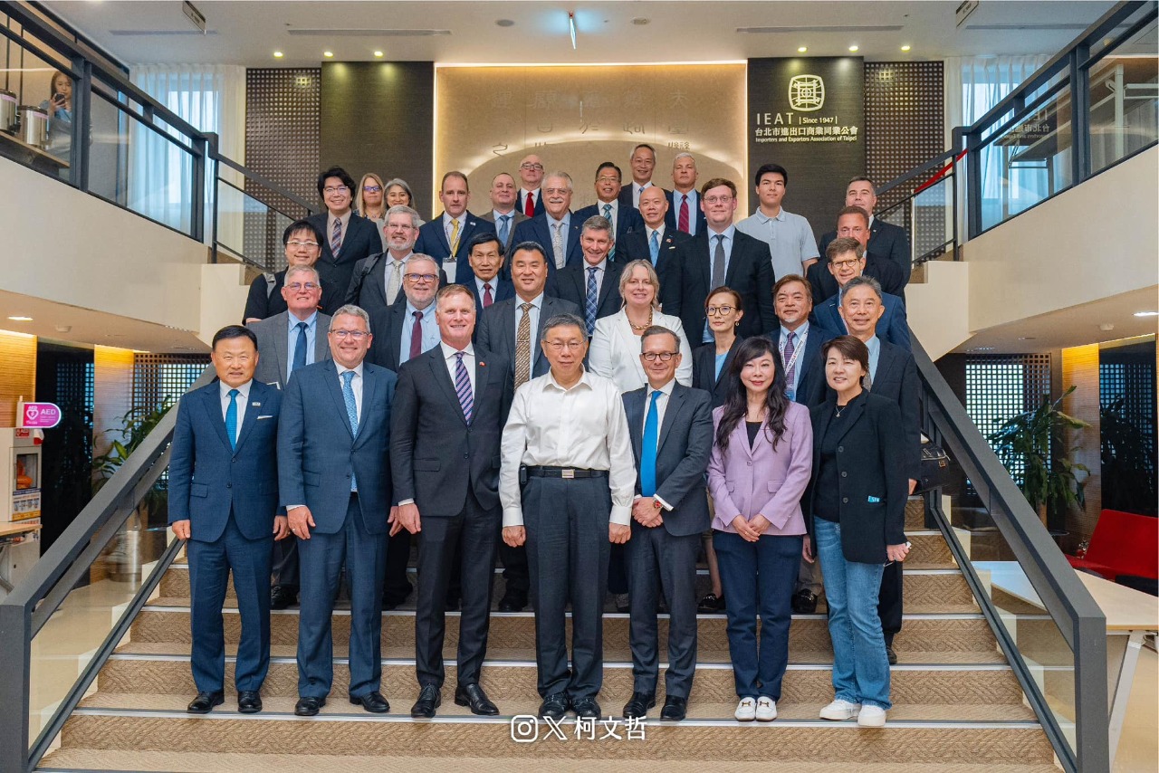 柯文哲見美國防承包商團 談打造量少質精現代化部隊