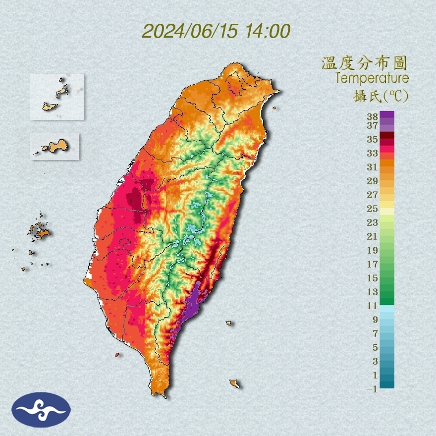 台東現焚風太麻里午後飆40度 創今年最高溫
