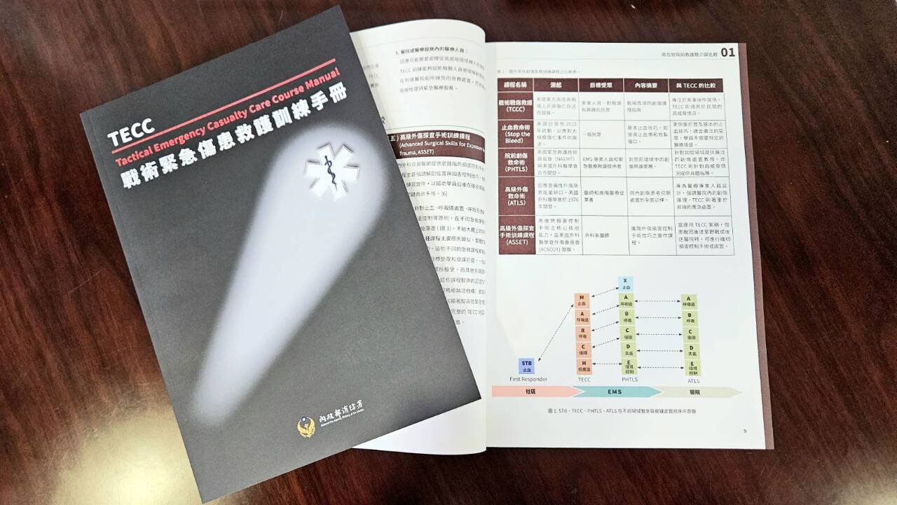 消防署：TECC非針對戰爭 因地制宜指引創傷救護