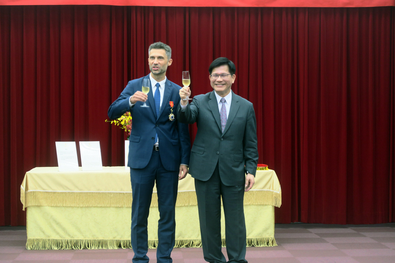 林佳龍：高哲夫是台灣永遠朋友 盼台歐關係持續深化