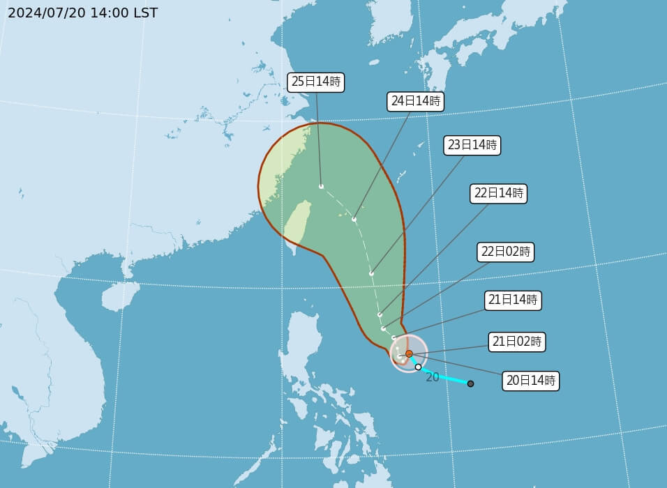 颱風凱米生成 台東往返綠島蘭嶼船班23、24日取消