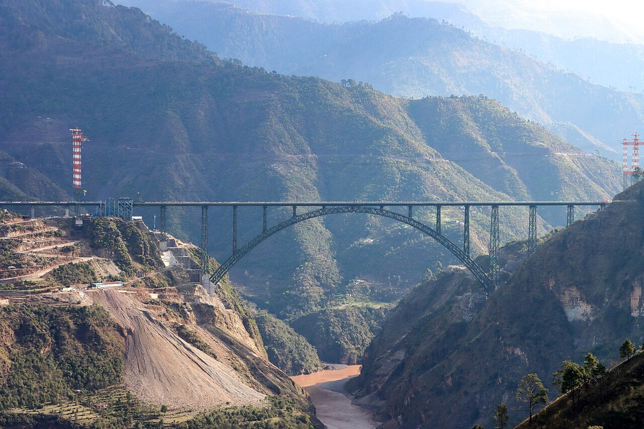 放眼戰略利益因應中國威脅 印度建造全球最高鐵路橋