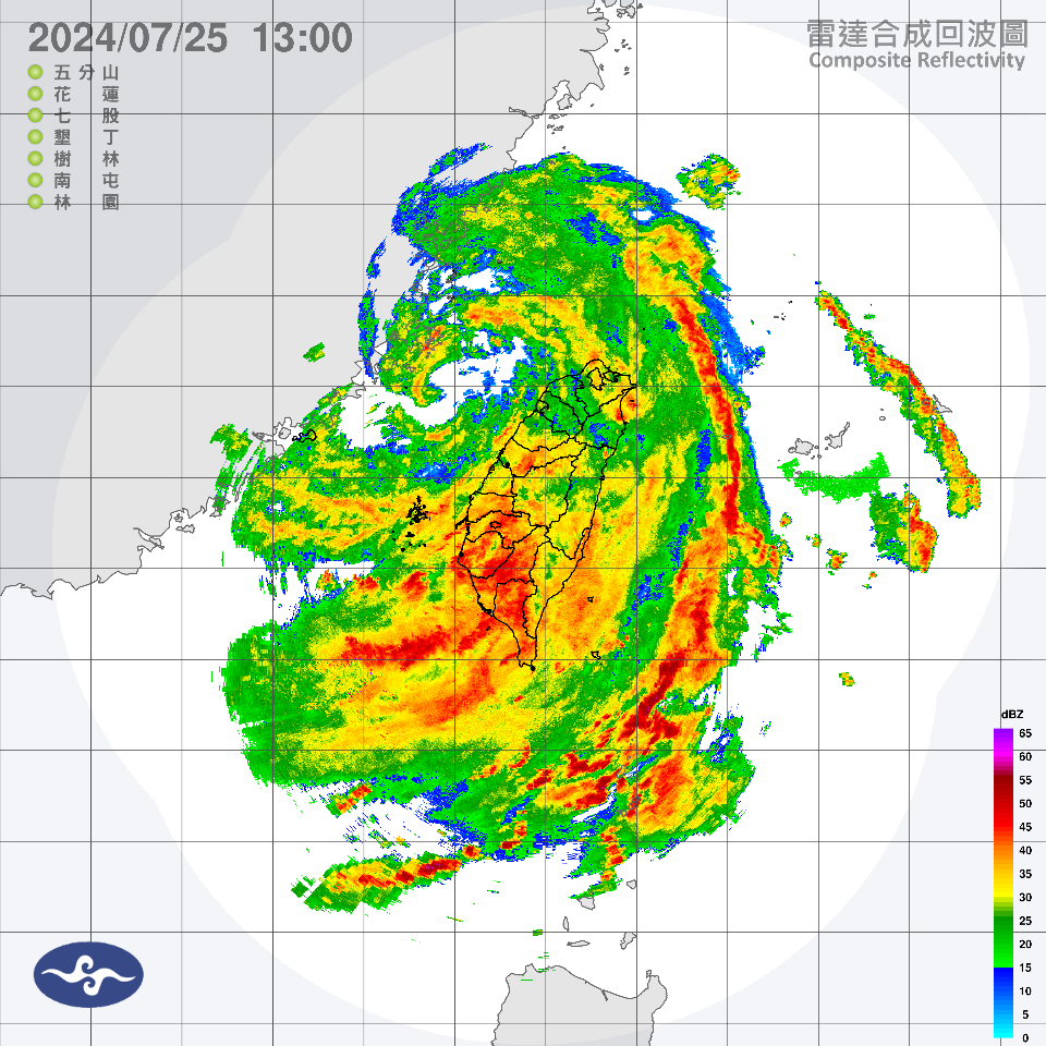 颱風凱米帶旺盛西南風水氣 南高屏多處時雨量破百毫米