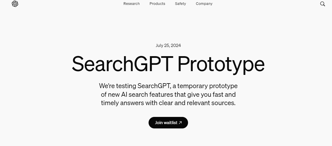 OpenAI測試搜尋引擎SearchGPT 挑戰Google