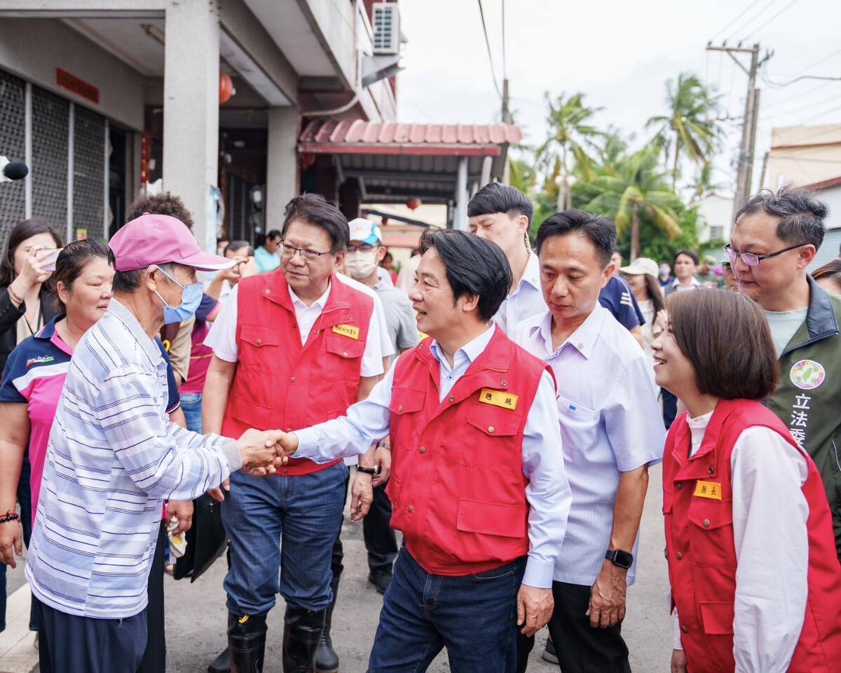 賴清德：南台灣近20年有治水 但颱風挾帶降雨量逾原設定標準