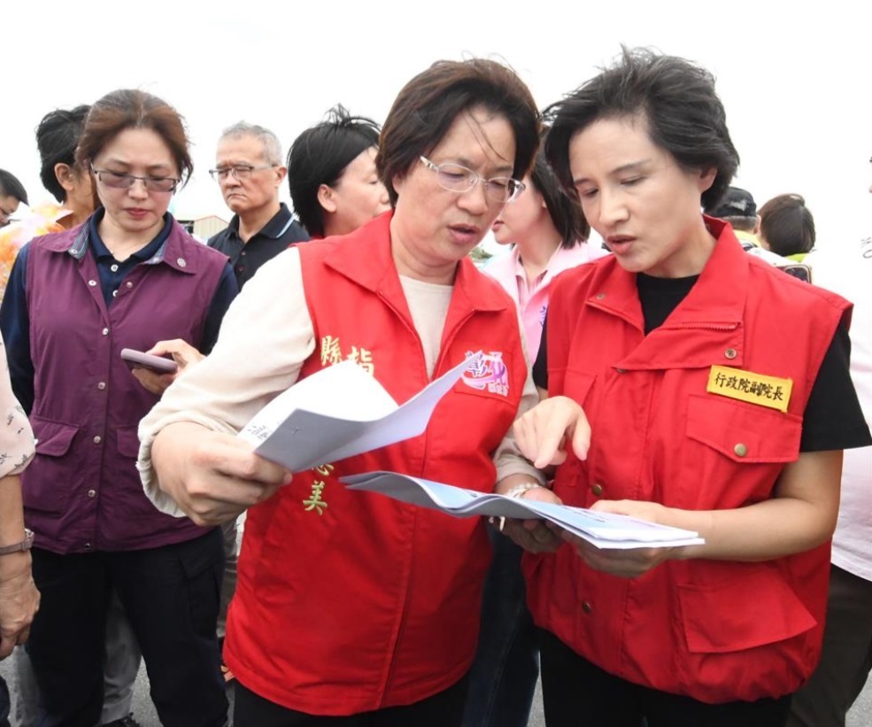 到彰化南投勘災 鄭麗君：請教育部從速從簡支持學校搶修