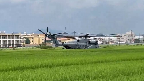 美軍直升機降落日本農田 暫未傳人員受傷