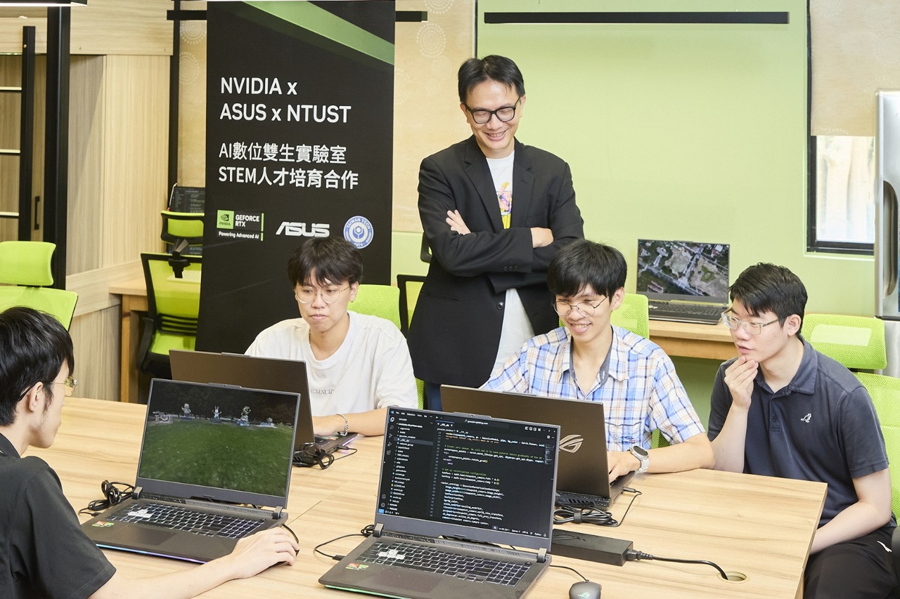 NVIDIA、華碩、台科大攜手 打造首座AI數位雙生實驗室