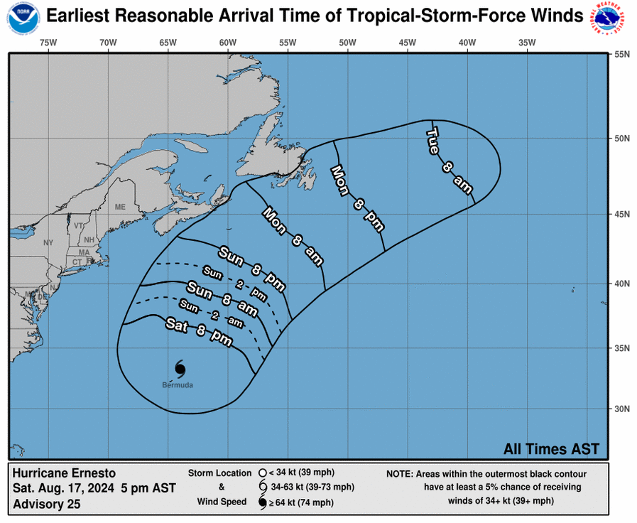 颶風厄尼斯托挾強風豪雨來襲 百慕達大規模停電