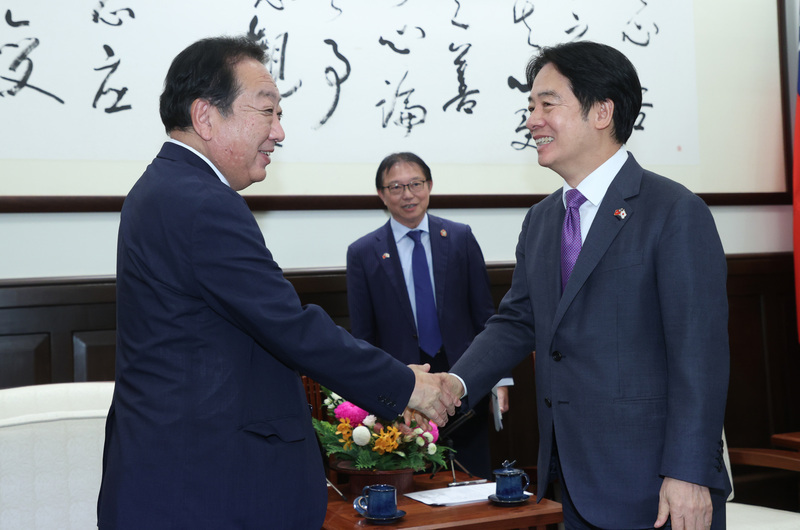 接見前日相野田佳彥 賴清德盼台日簽署雙邊經濟夥伴協定