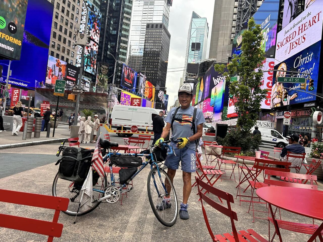 日本80歲阿公騎單車橫越美國 6000公里之旅圓夢