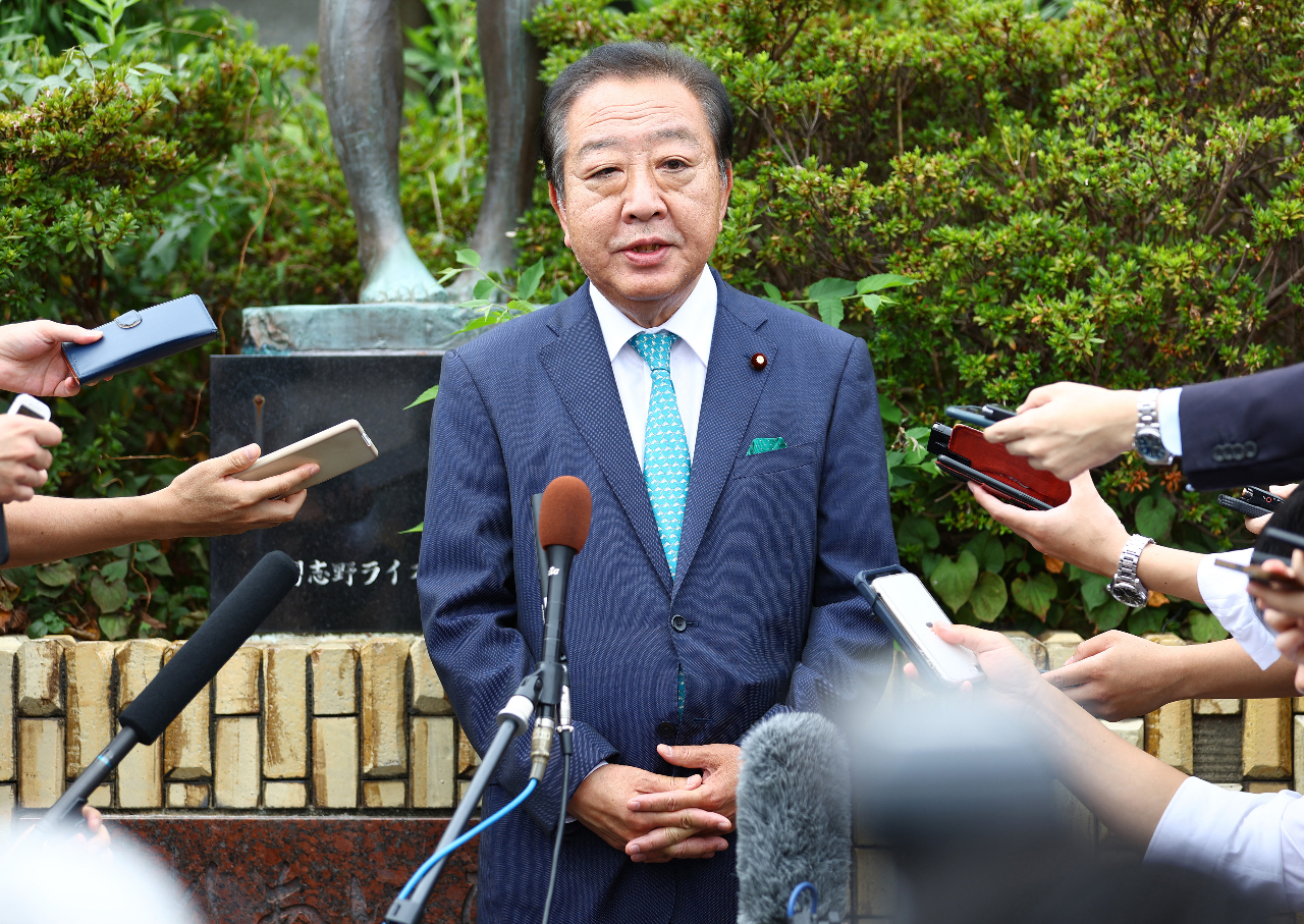 日本立憲民主黨代表選舉 前首相野田佳彥當選