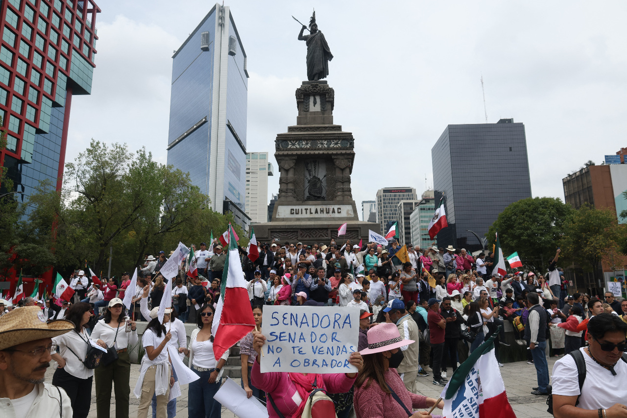 墨西哥司法改革案本週參院表決 民眾街頭抗爭