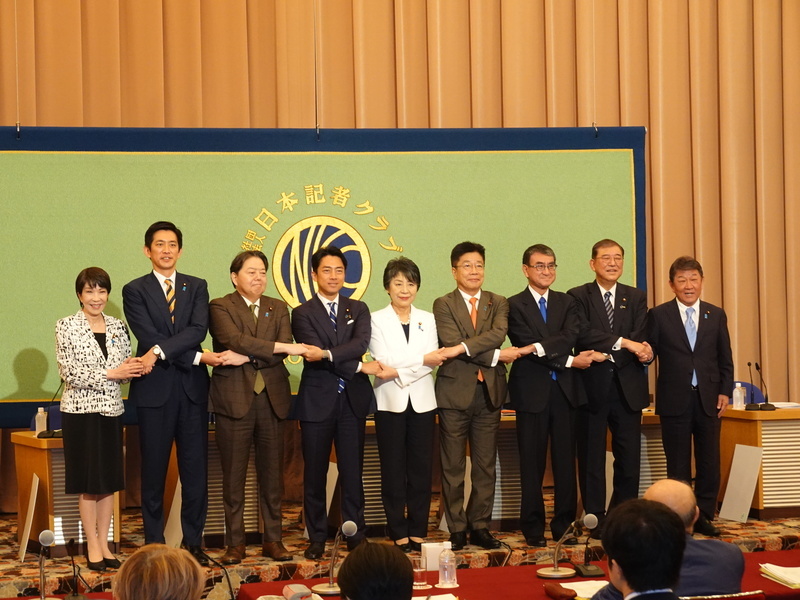 自民黨總裁選舉 日媒民調：石破、小泉、高市領先