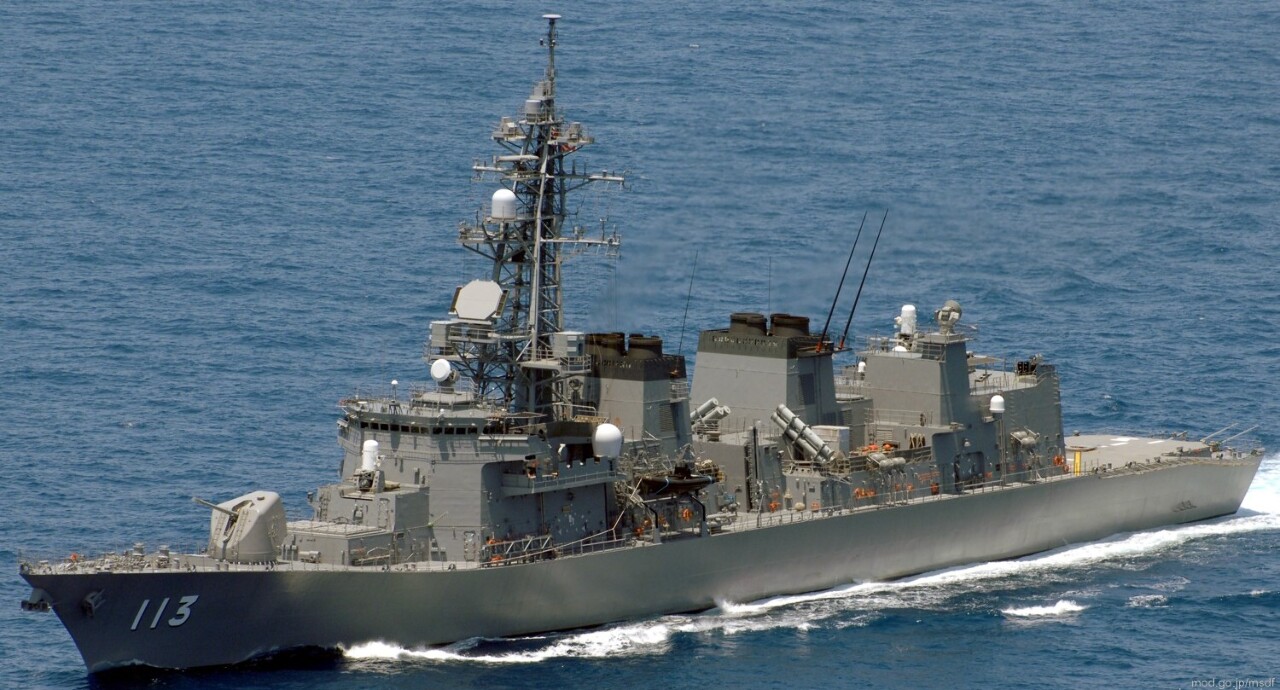 日本護衛艦通過台灣海峽後 抵南海與4國聯合訓練